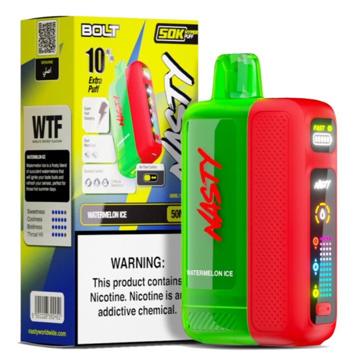Nasty Bolt 50K Puff Kullan At→Watermelon Ice