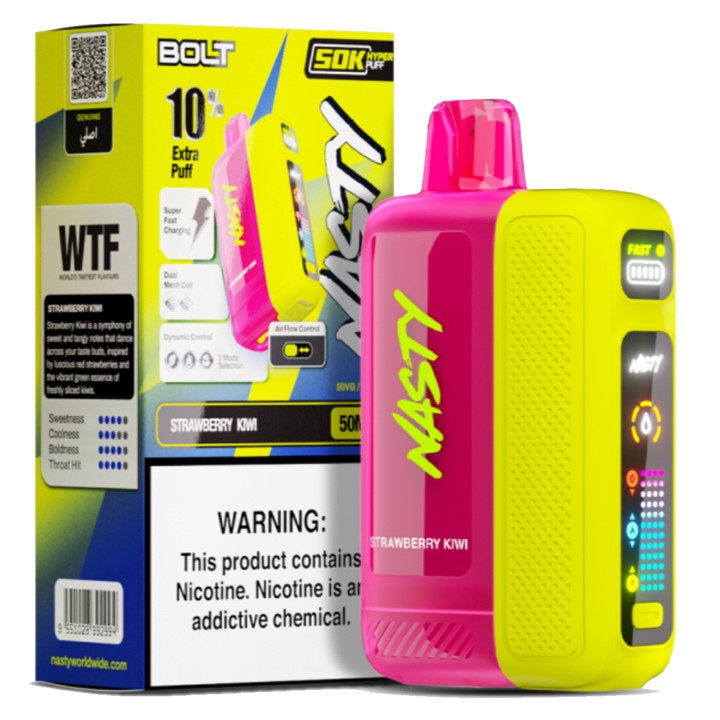 Nasty Bolt 50K Puff Kullan At→Strawberry Kiwi