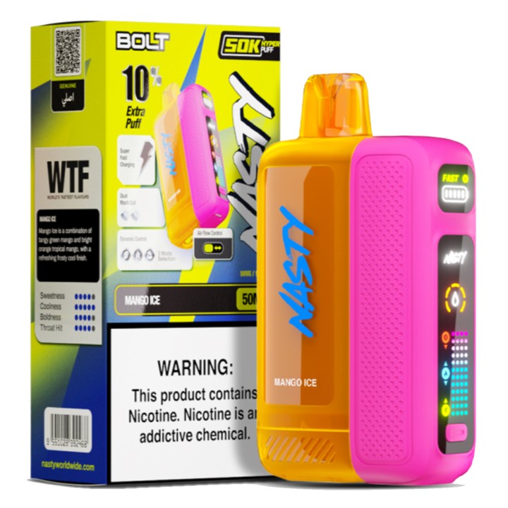 Nasty Bolt 50K Puff Kullan At→Mango Ice