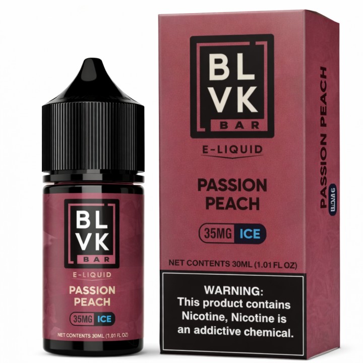BLVK Bar Passion Peach Ice Salt Likit→35MG