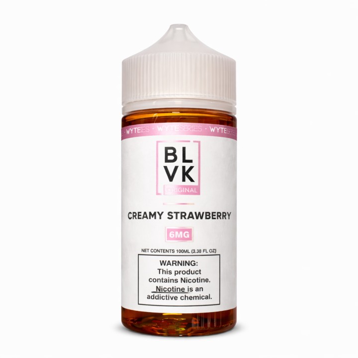 BLVK Original Creamy Strawberry E Likit 100 ML→6MG