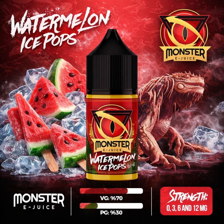 Monster Watermelon Ice Pops E-Likit→3MG